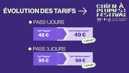 Changement de tarifs